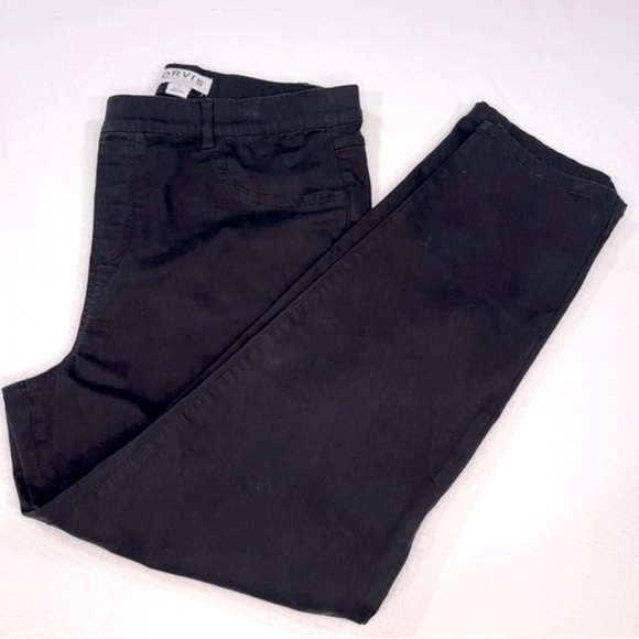 Orvis Classic Collection Stretch Black Twill Ankle Pants Women's Size 14 - Picture 1 of 6